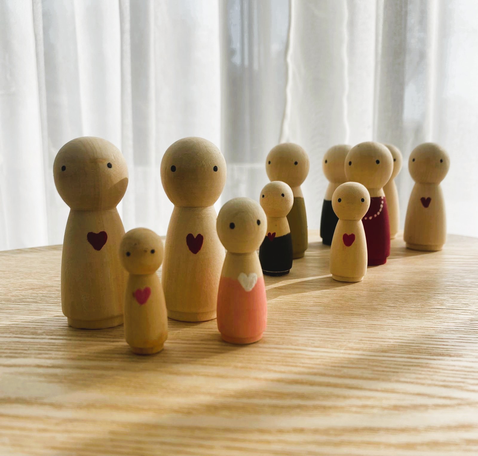 individuele opstelling met poppetjes